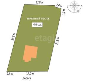 Дача 40м², 2-этажный, участок 43 сот.  