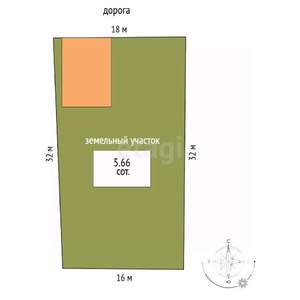 Дом 104м², 2-этажный, участок 6 сот.  