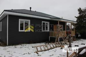 Дом 106м&sup2;, 1-этажный, участок 6 сот.  