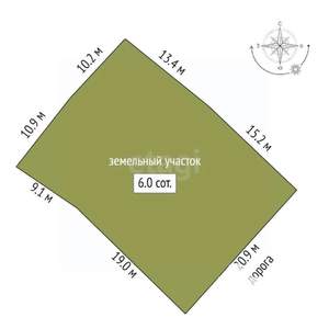 Дом 80м², 1-этажный, участок 6 сот.  