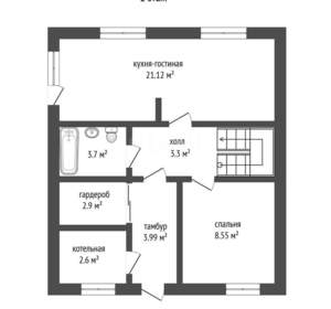 Дом 119м², 2-этажный, участок 8 сот.  