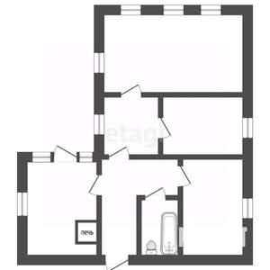 Дом 55м&sup2;, 1-этажный, участок 4 сот.  