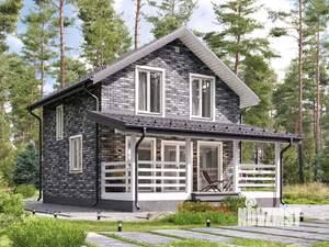 Дом 96м&sup2;, 2-этажный, участок 6 сот.  