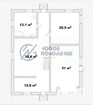 Дом 175м², 2-этажный, участок 6 сот.  