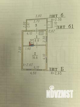 Дом 33м&sup2;, 1-этажный, участок 4 сот.  