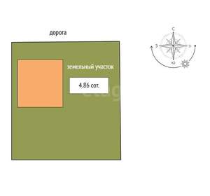 Дом 66м², 1-этажный, участок 5 сот.  