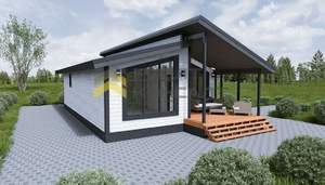 Дом 84м&sup2;, 1-этажный, участок 6 сот.  