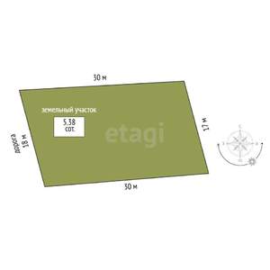 Дача 101м², 2-этажный, участок 5 сот.  