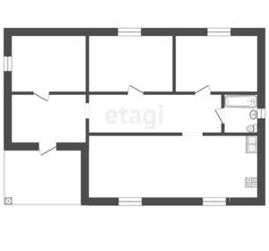 Дом 78м², 1-этажный, участок 3 сот.  