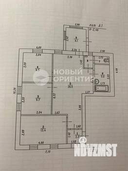 Дом 78м&sup2;, 1-этажный, участок 3 сот.  
