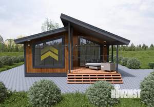 Дом 84м&sup2;, 1-этажный, участок 6 сот.  