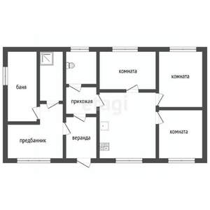 Дом 77м&sup2;, 1-этажный, участок 6 сот.  