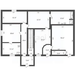 Дом 300м², 2-этажный, участок 7 сот.  