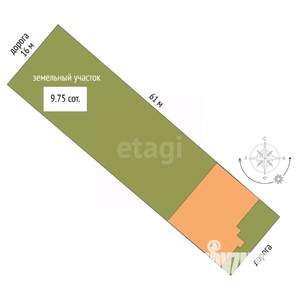 Таунхаус 314м&sup2;, 2-этажный, участок 10 сот.  