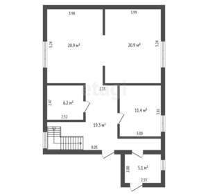 Дом 130м², 2-этажный, участок 6 сот.  
