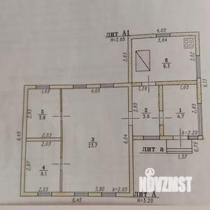 Дом 53м&sup2;, 1-этажный, участок 3 сот.  