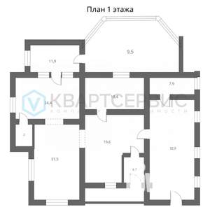 Коттедж 368м², 2-этажный, участок 18 сот.  