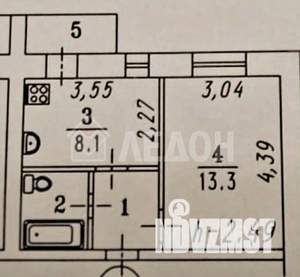 1-к квартира, на длительный срок, 29м2, 5/5 этаж