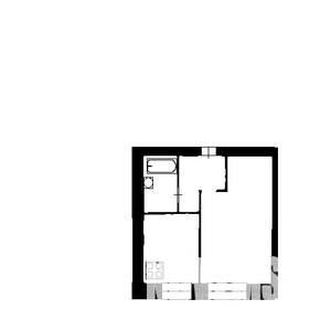 1-к квартира, на длительный срок, 37м2, 4/5 этаж