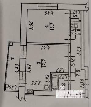 2-к квартира, на длительный срок, 47м2, 8/9 этаж