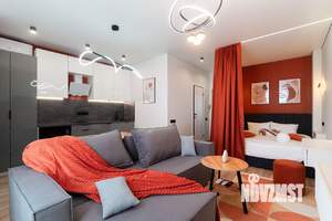 Студия квартира, посуточно, 35м2, 14/16 этаж