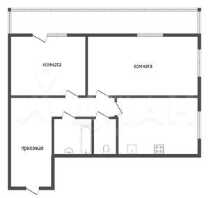 2-к квартира, на длительный срок, 73м2, 4/7 этаж