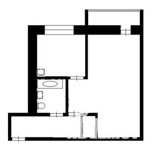 1-к квартира, на длительный срок, 33м2, 2/5 этаж