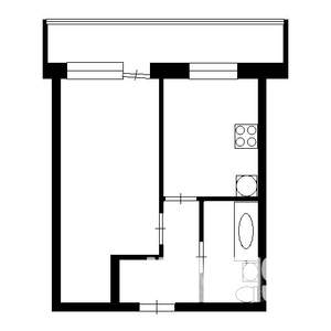 1-к квартира, на длительный срок, 38м2, 1/10 этаж
