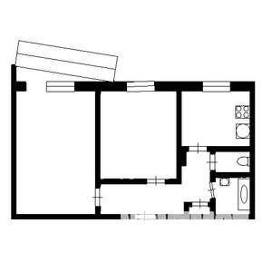 2-к квартира, на длительный срок, 58м2, 7/10 этаж