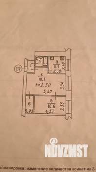 2-к квартира, на длительный срок, 41м2, 2/5 этаж