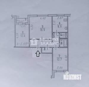 3-к квартира, на длительный срок, 70м2, 12/12 этаж