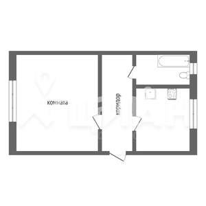 1-к квартира, на длительный срок, 32м2, 2/3 этаж