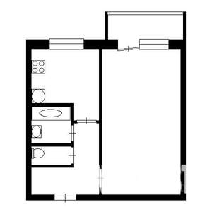 1-к квартира, на длительный срок, 30м2, 3/5 этаж