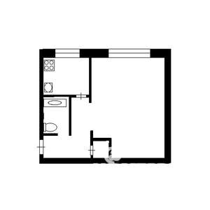 1-к квартира, на длительный срок, 33м2, 4/9 этаж