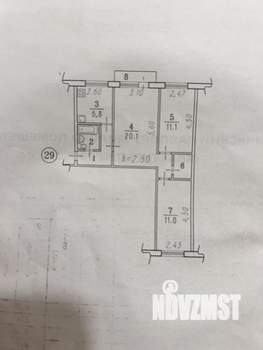 3-к квартира, на длительный срок, 59м2, 3/5 этаж