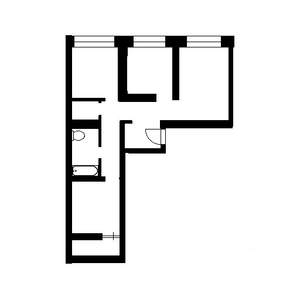 1-к квартира, на длительный срок, 34м2, 2/9 этаж