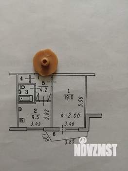 1-к квартира, на длительный срок, 38м2, 5/9 этаж