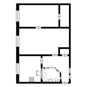 2-к квартира, на длительный срок, 46м2, 2/5 этаж