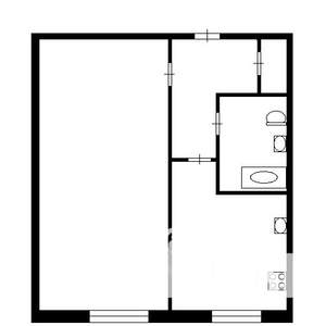 1-к квартира, на длительный срок, 31м2, 2/5 этаж