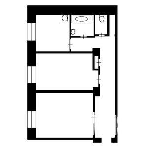 2-к квартира, на длительный срок, 58м2, 2/5 этаж