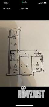 3-к квартира, на длительный срок, 82м2, 3/10 этаж