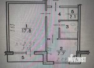 1-к квартира, на длительный срок, 37м2, 2/5 этаж