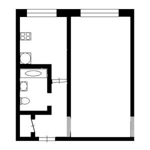 1-к квартира, на длительный срок, 31м2, 3/9 этаж