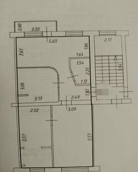 3-к квартира, на длительный срок, 64м2, 3/5 этаж
