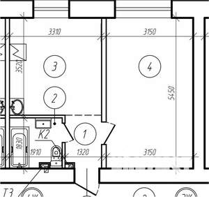 1-к квартира, на длительный срок, 35м2, 2/9 этаж