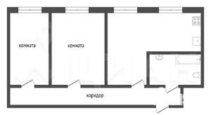 3-к квартира, на длительный срок, 56м2, 4/5 этаж