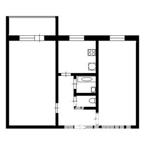 2-к квартира, на длительный срок, 50м2, 5/5 этаж