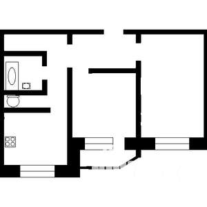2-к квартира, на длительный срок, 56м2, 4/9 этаж