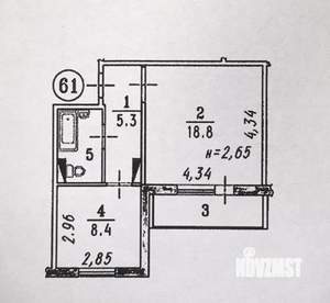 1-к квартира, на длительный срок, 37м2, 6/10 этаж