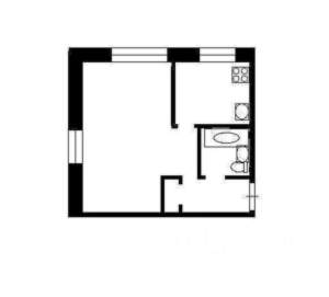 1-к квартира, на длительный срок, 33м2, 4/5 этаж